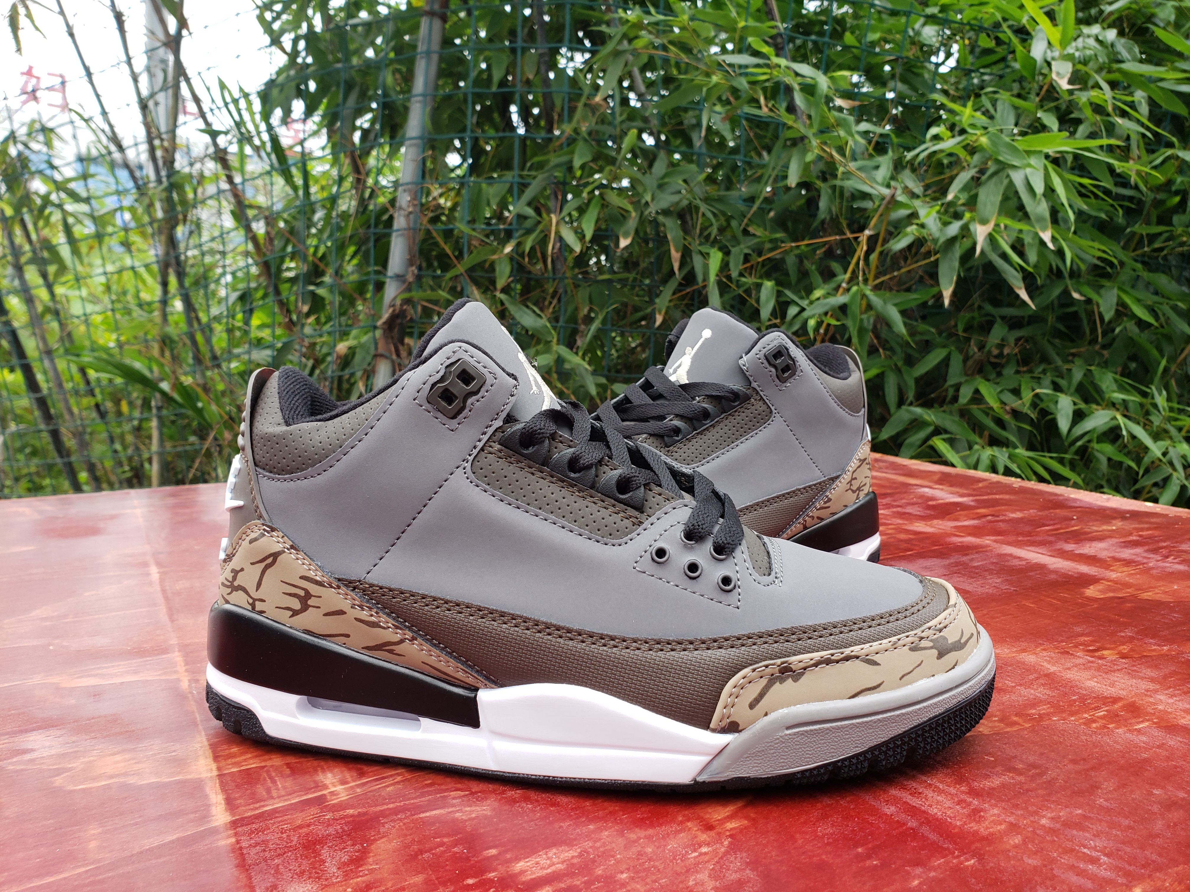 2020 Air Jordan 3 Retro Grey Pattern Shoes - Click Image to Close